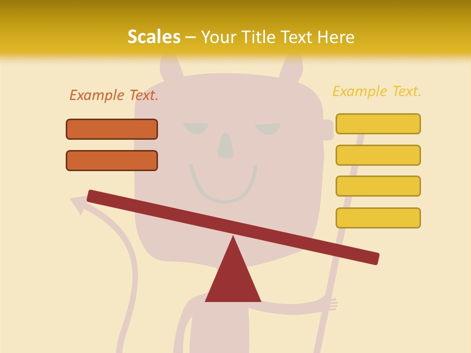 Illustration Luck Funny PowerPoint Template