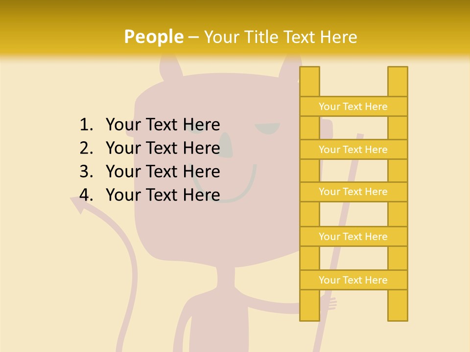 Illustration Luck Funny PowerPoint Template