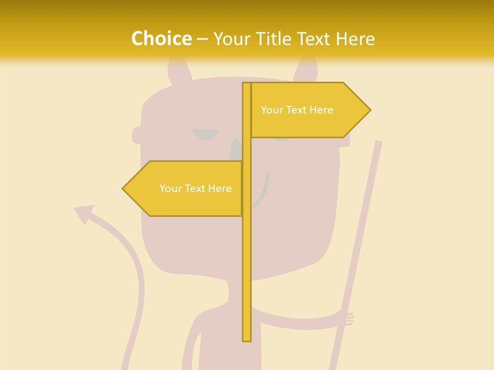 Illustration Luck Funny PowerPoint Template