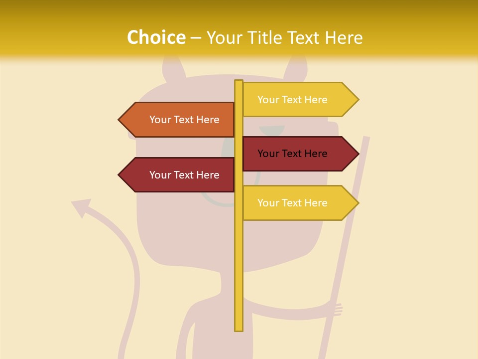 Illustration Luck Funny PowerPoint Template