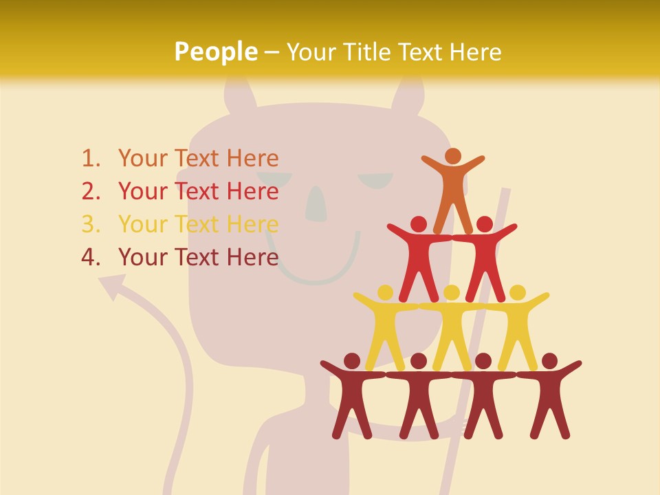 Illustration Luck Funny PowerPoint Template