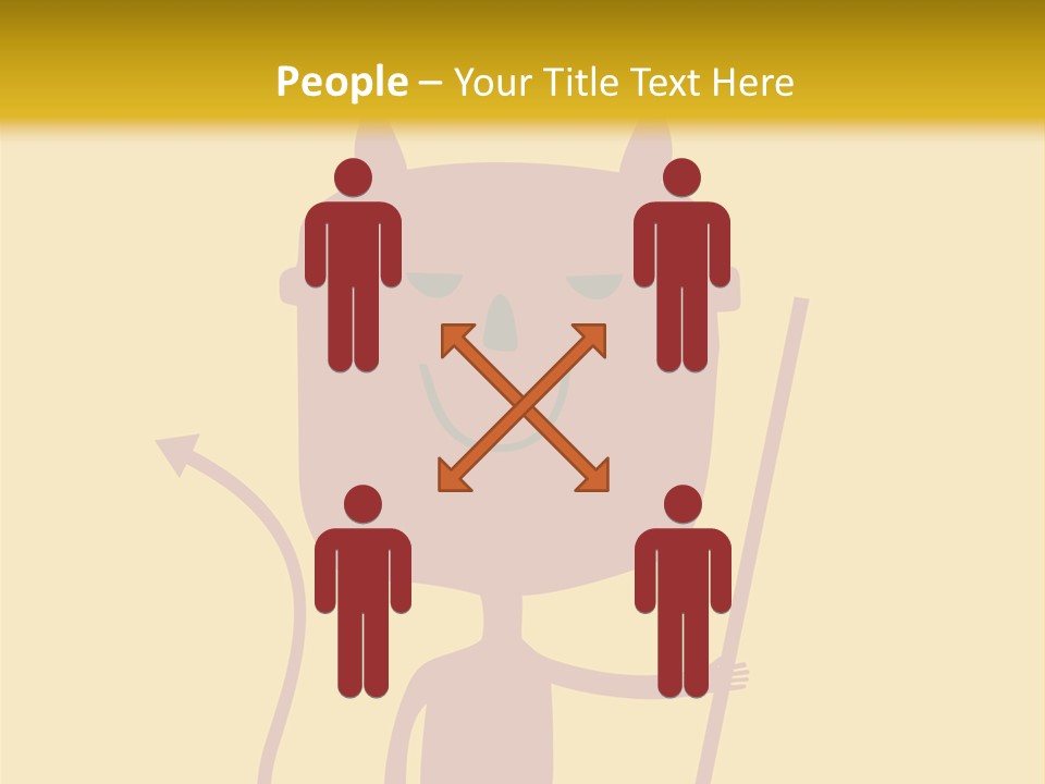 Illustration Luck Funny PowerPoint Template