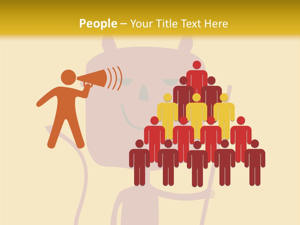 Illustration Luck Funny PowerPoint Template