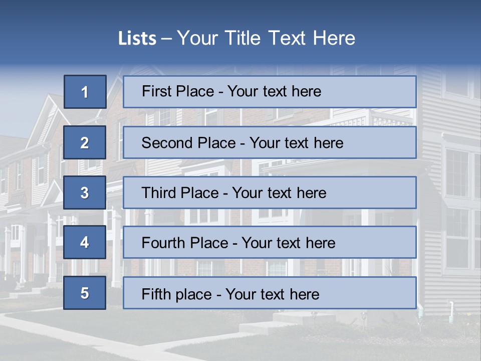 Brick Real House PowerPoint Template