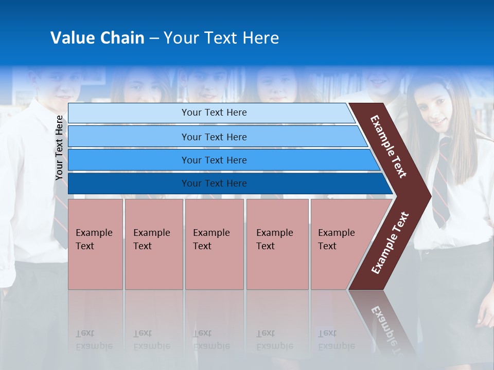 Class Standing Female PowerPoint Template