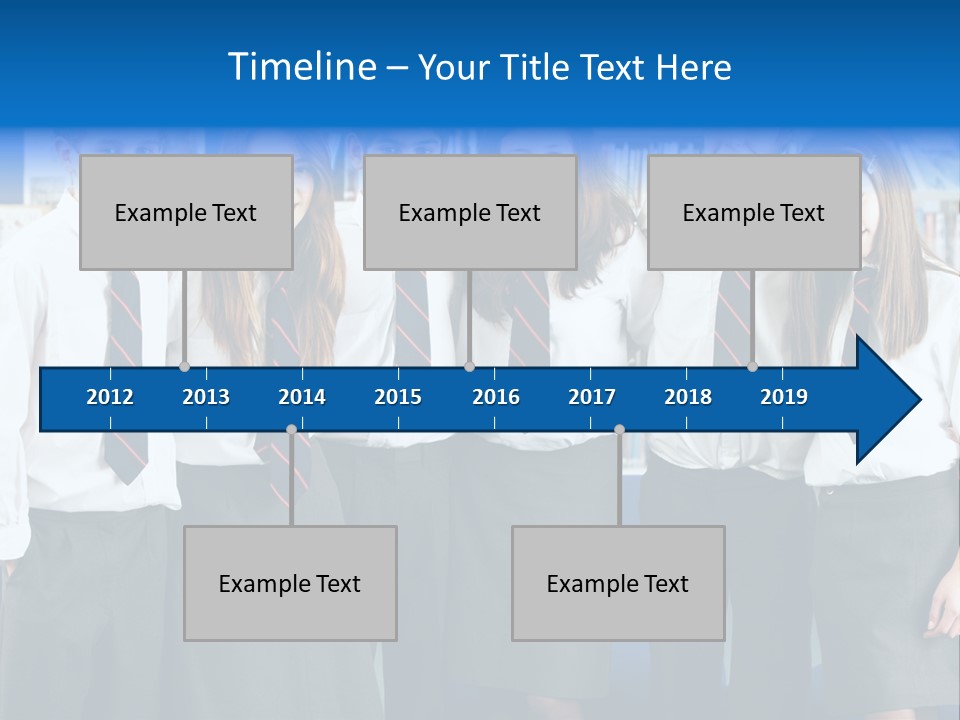 Class Standing Female PowerPoint Template