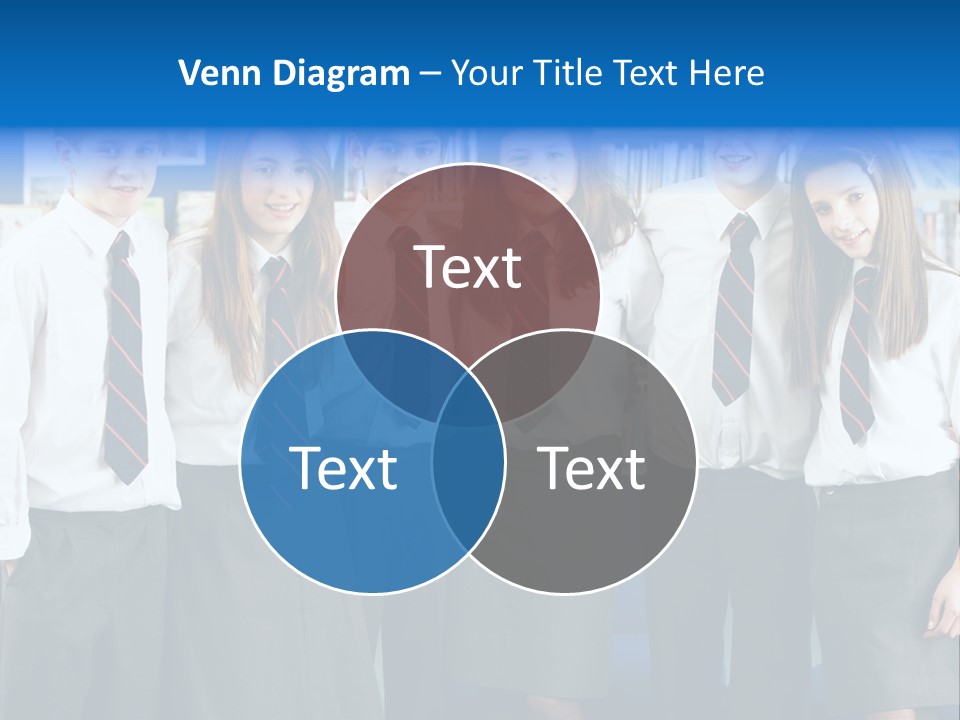 Class Standing Female PowerPoint Template