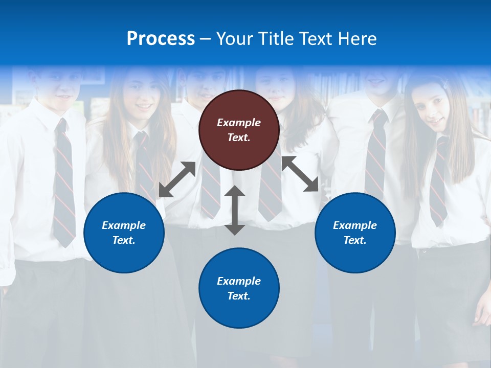 Class Standing Female PowerPoint Template