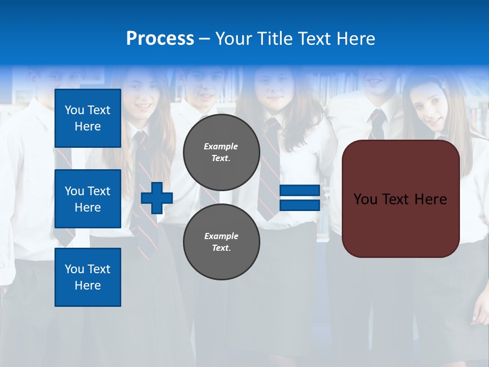 Class Standing Female PowerPoint Template