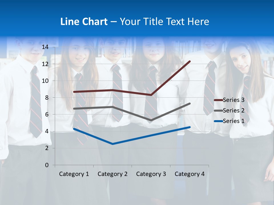 Class Standing Female PowerPoint Template
