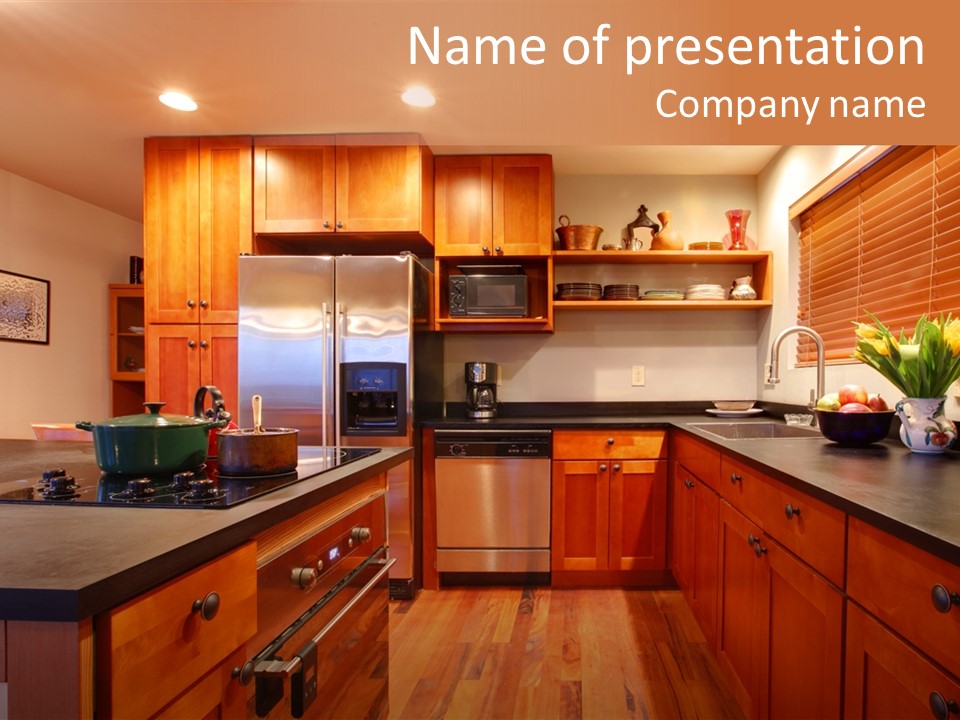 Appliances Cabinets Free PowerPoint Template