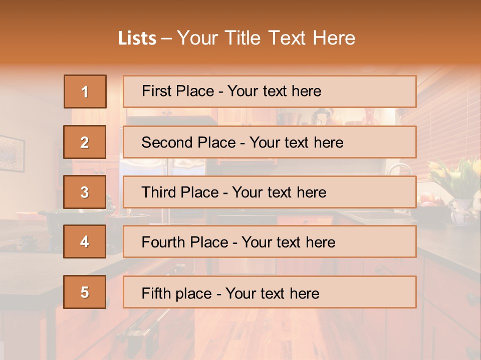 Appliances Cabinets Free PowerPoint Template