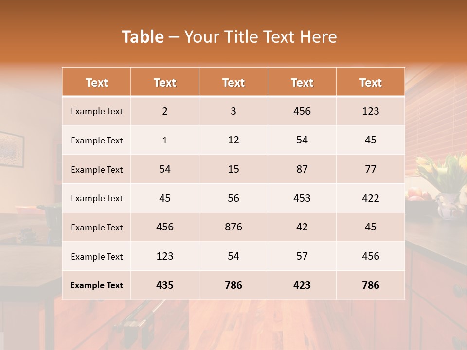 Appliances Cabinets Free PowerPoint Template