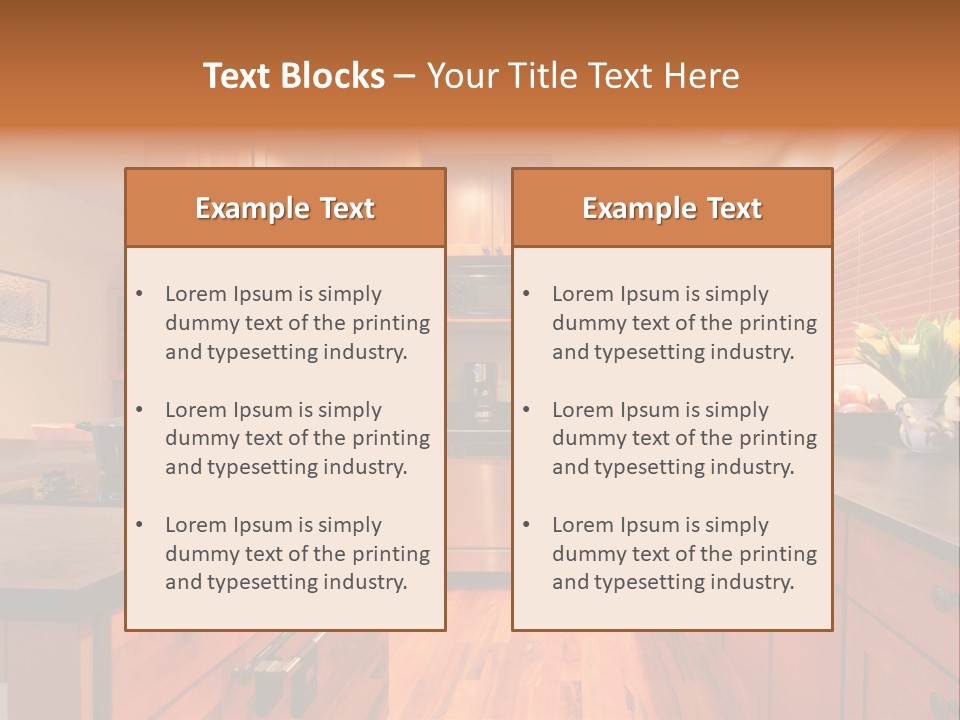 Appliances Cabinets Free PowerPoint Template