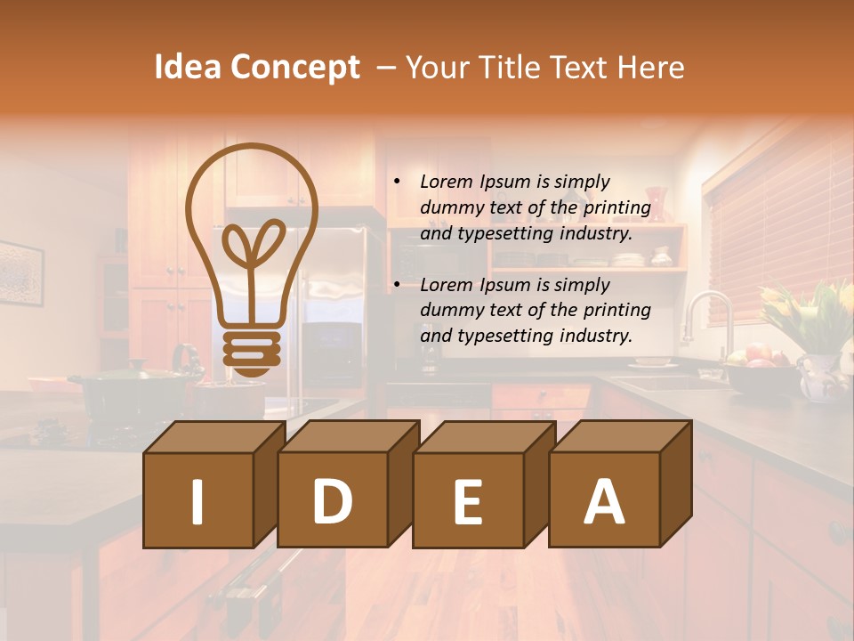 Appliances Cabinets Free PowerPoint Template
