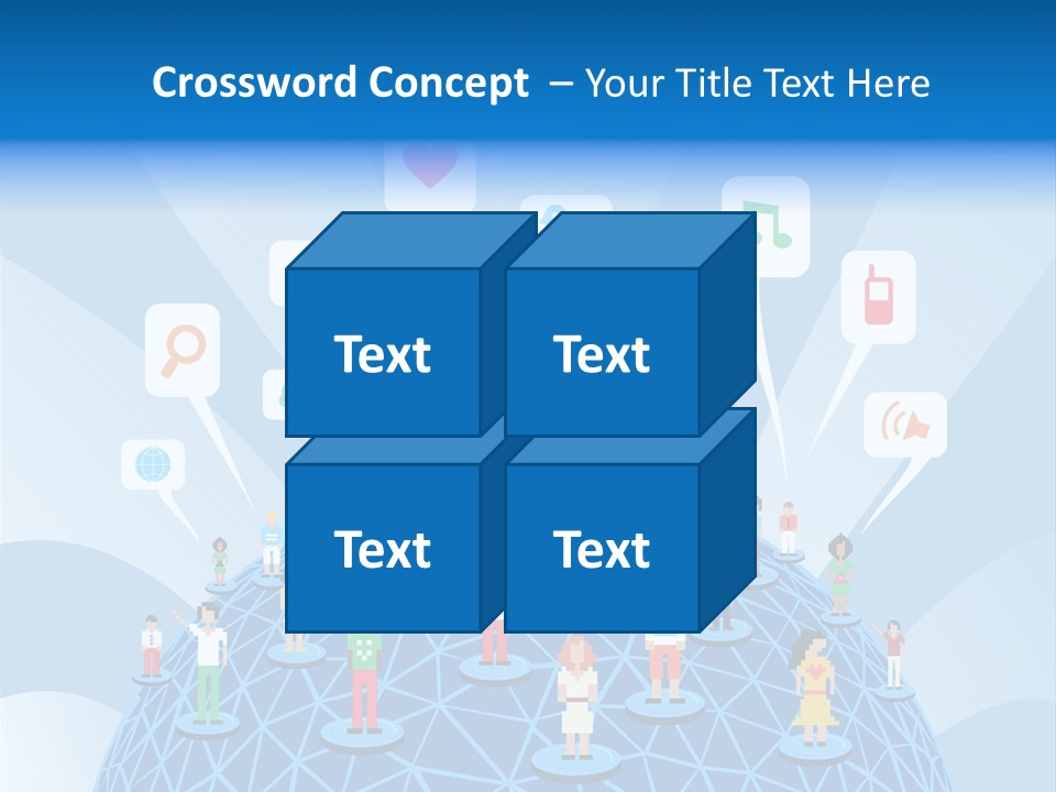 Group People Partnership PowerPoint Template