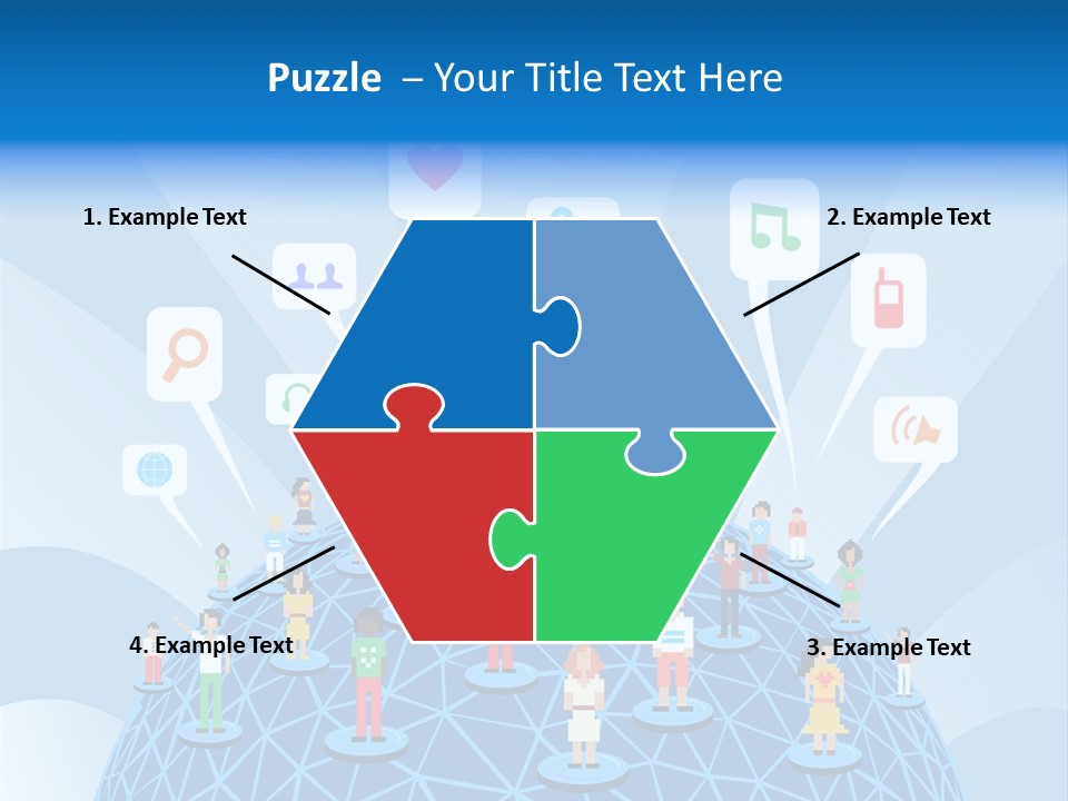 Group People Partnership PowerPoint Template
