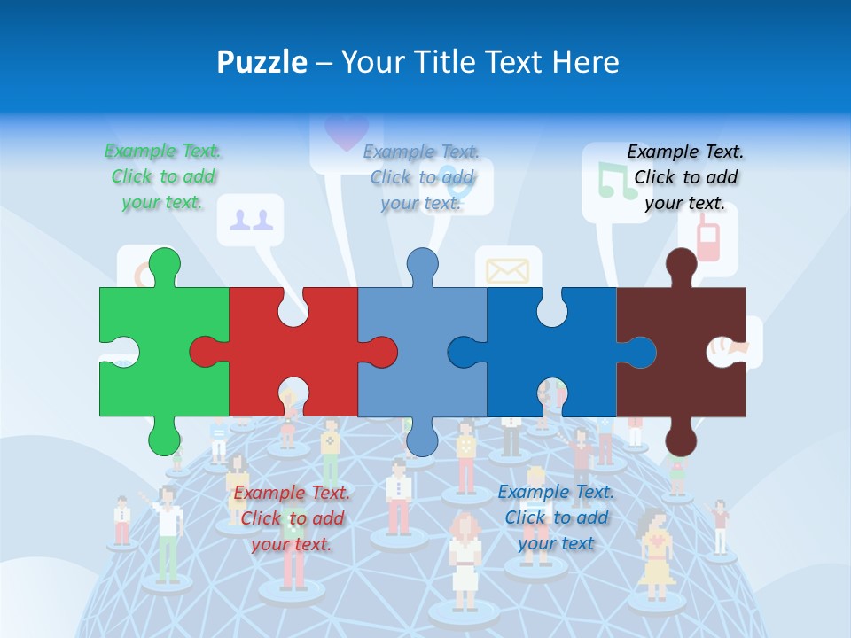 Group People Partnership PowerPoint Template