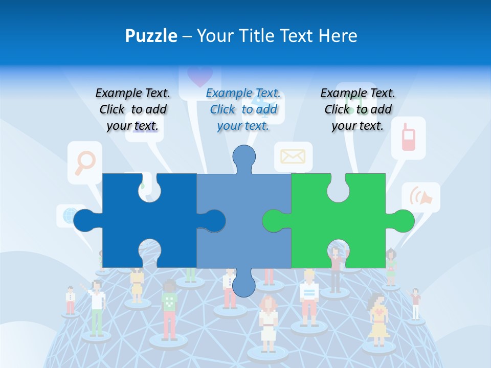 Group People Partnership PowerPoint Template