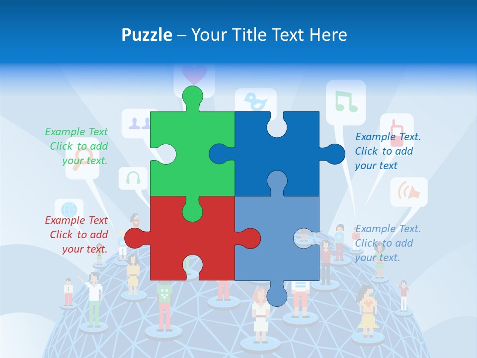 Group People Partnership PowerPoint Template