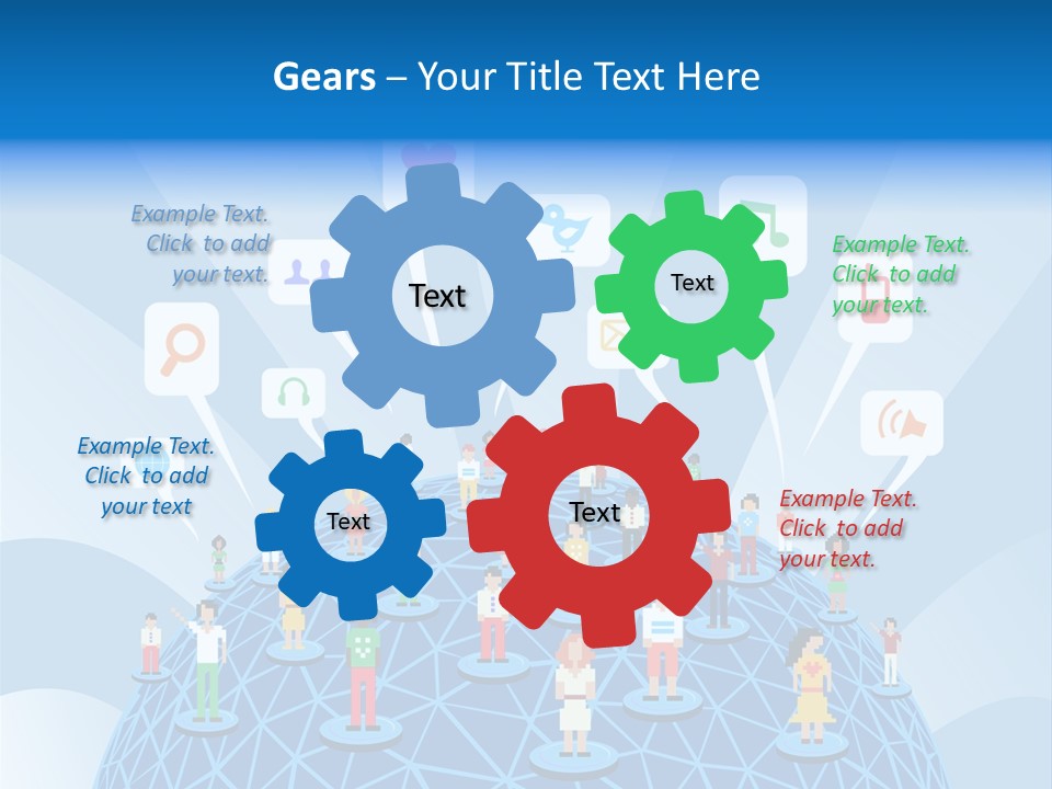 Group People Partnership PowerPoint Template