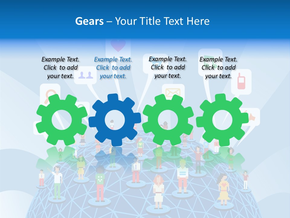 Group People Partnership PowerPoint Template