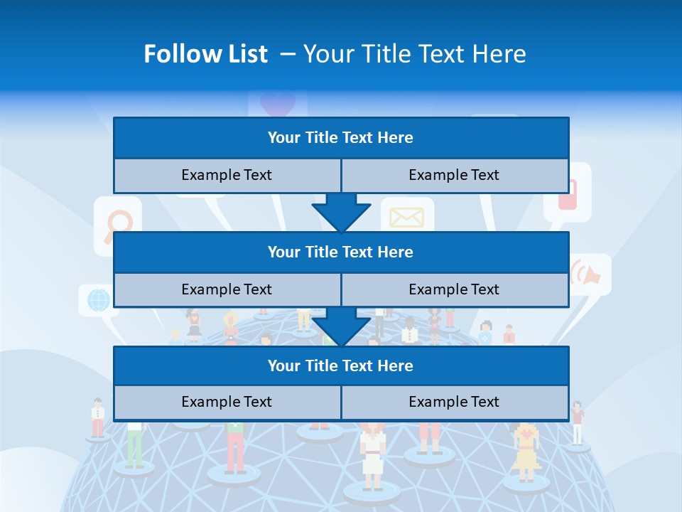 Group People Partnership PowerPoint Template