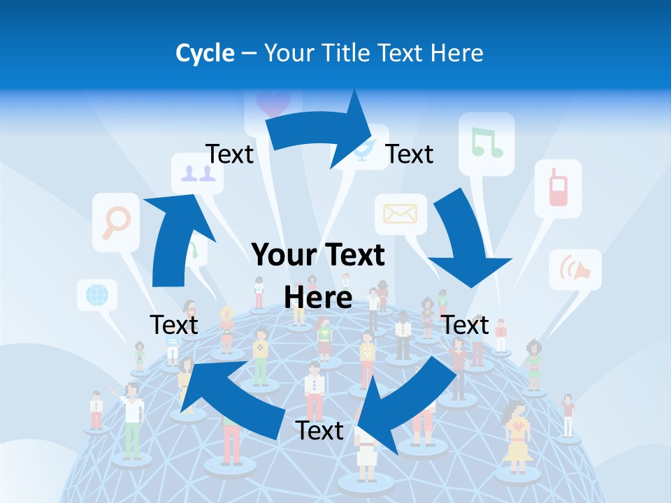 Group People Partnership PowerPoint Template