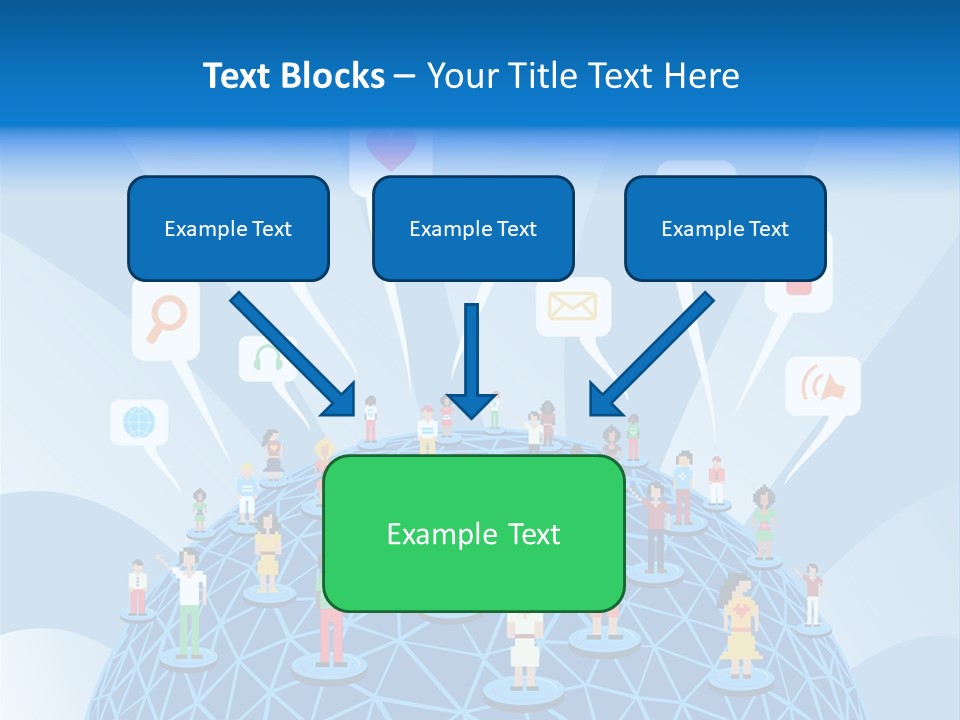 Group People Partnership PowerPoint Template