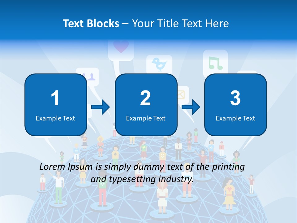 Group People Partnership PowerPoint Template