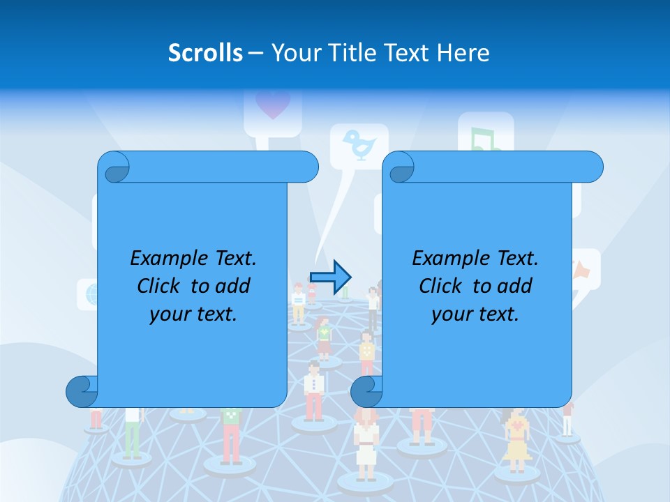 Group People Partnership PowerPoint Template