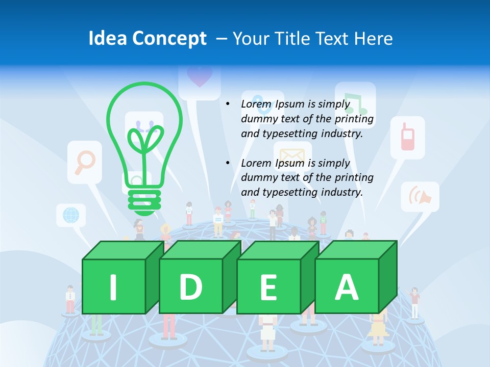 Group People Partnership PowerPoint Template