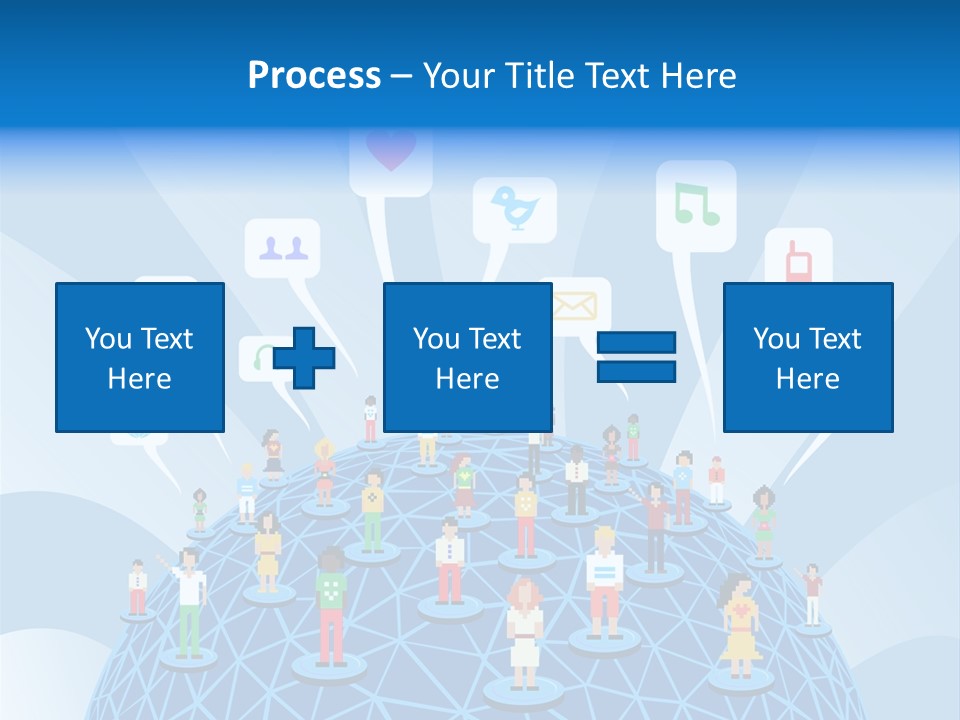 Group People Partnership PowerPoint Template