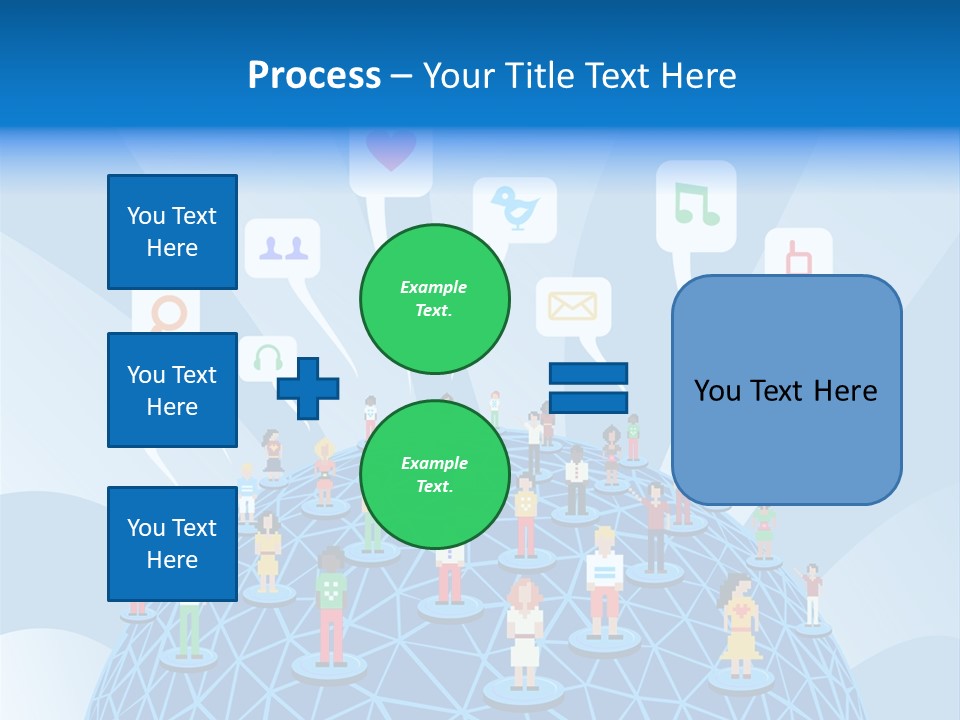 Group People Partnership PowerPoint Template