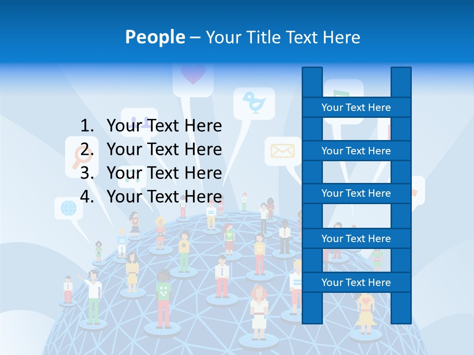 Group People Partnership PowerPoint Template
