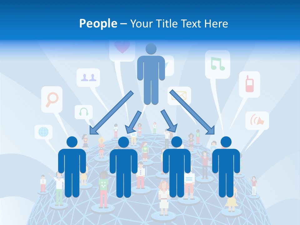 Group People Partnership PowerPoint Template