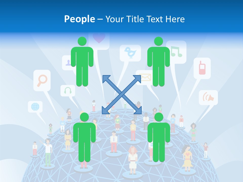 Group People Partnership PowerPoint Template