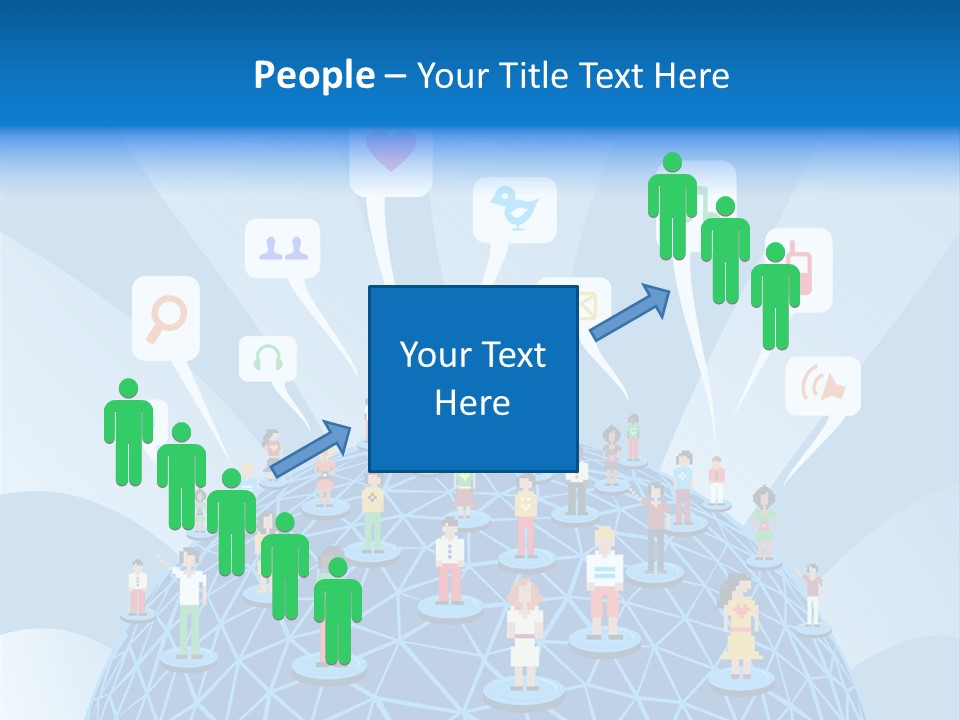 Group People Partnership PowerPoint Template