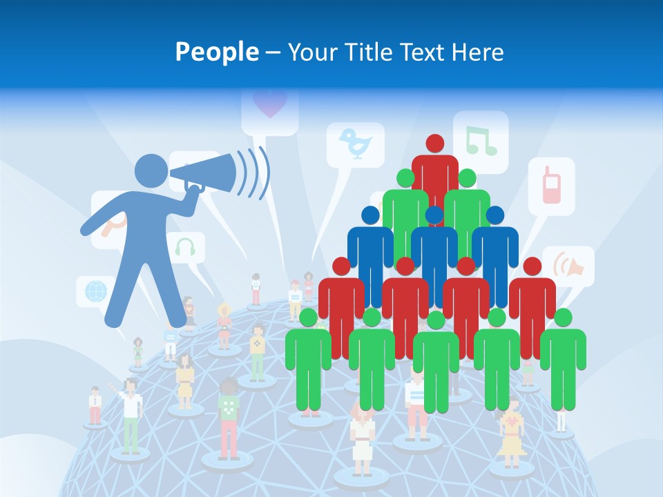 Group People Partnership PowerPoint Template