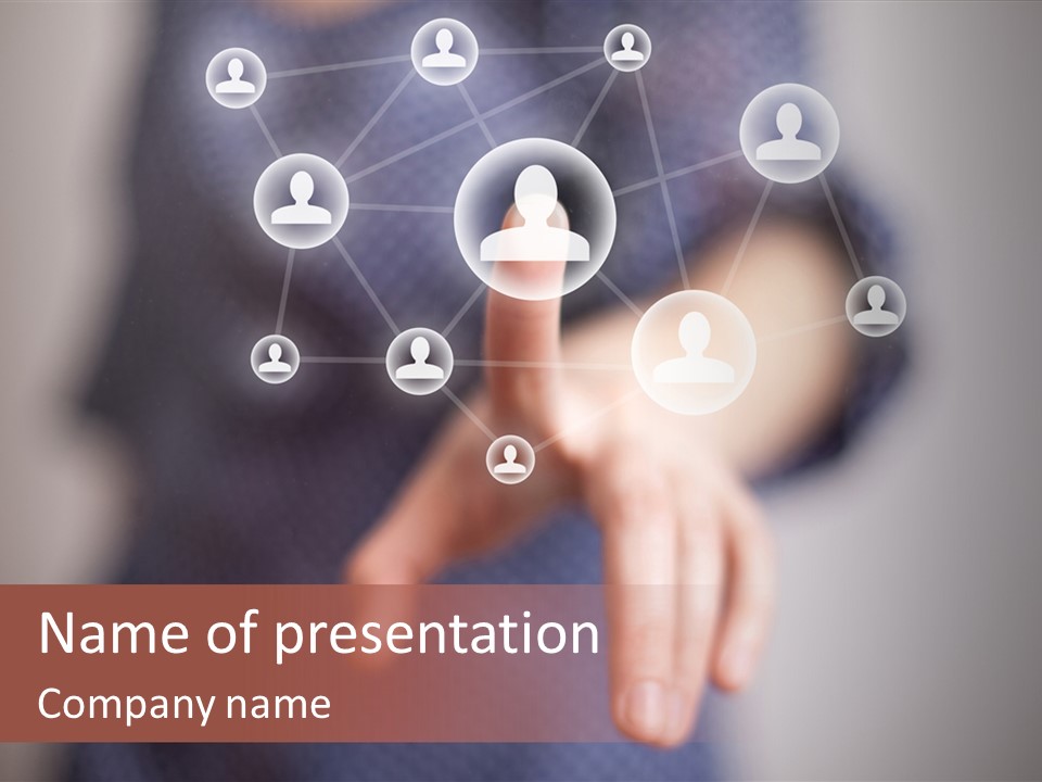 Community Touchscreen Icon PowerPoint Template