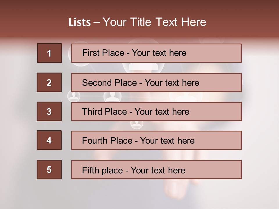 Community Touchscreen Icon PowerPoint Template