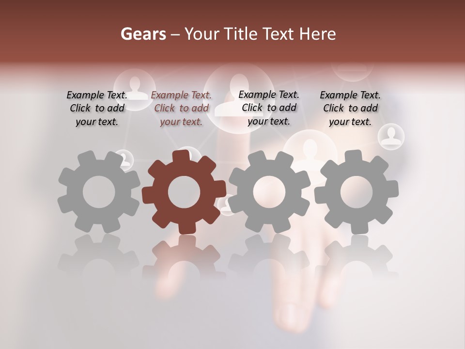 Community Touchscreen Icon PowerPoint Template