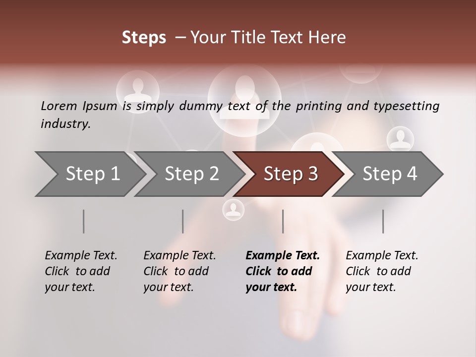 Community Touchscreen Icon PowerPoint Template