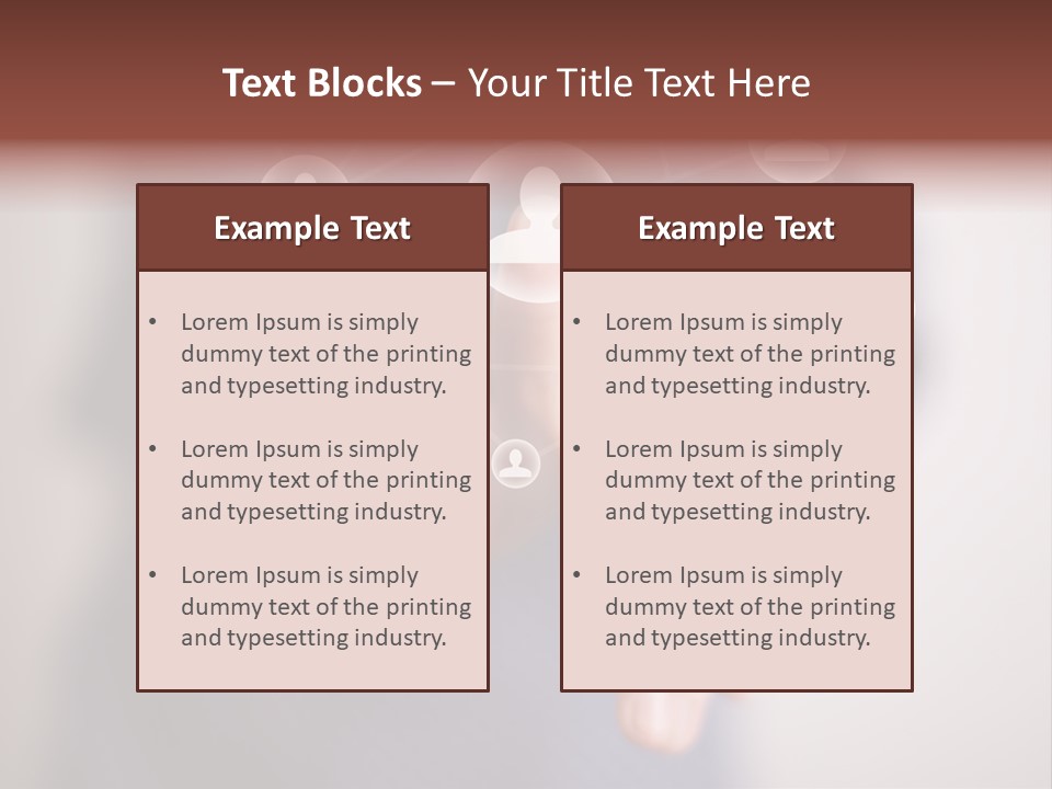 Community Touchscreen Icon PowerPoint Template