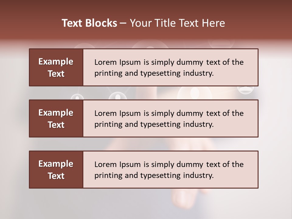 Community Touchscreen Icon PowerPoint Template
