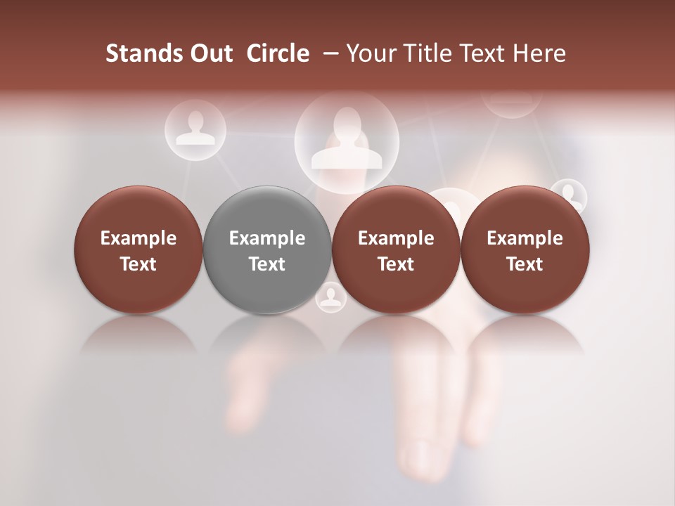Community Touchscreen Icon PowerPoint Template
