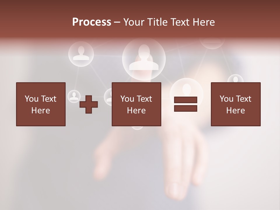 Community Touchscreen Icon PowerPoint Template