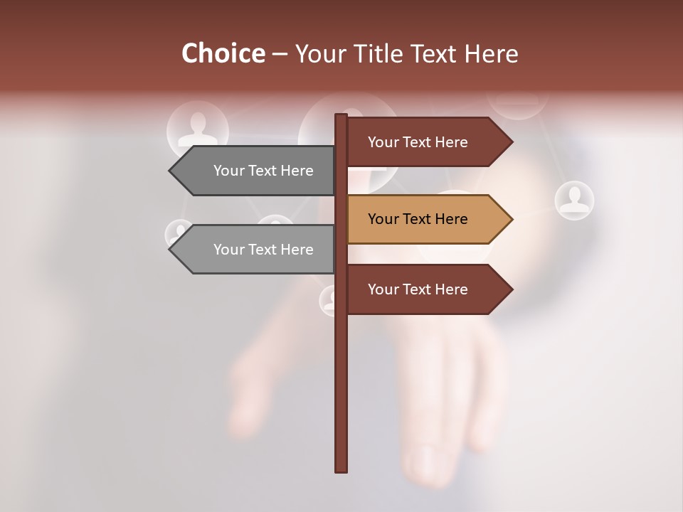 Community Touchscreen Icon PowerPoint Template