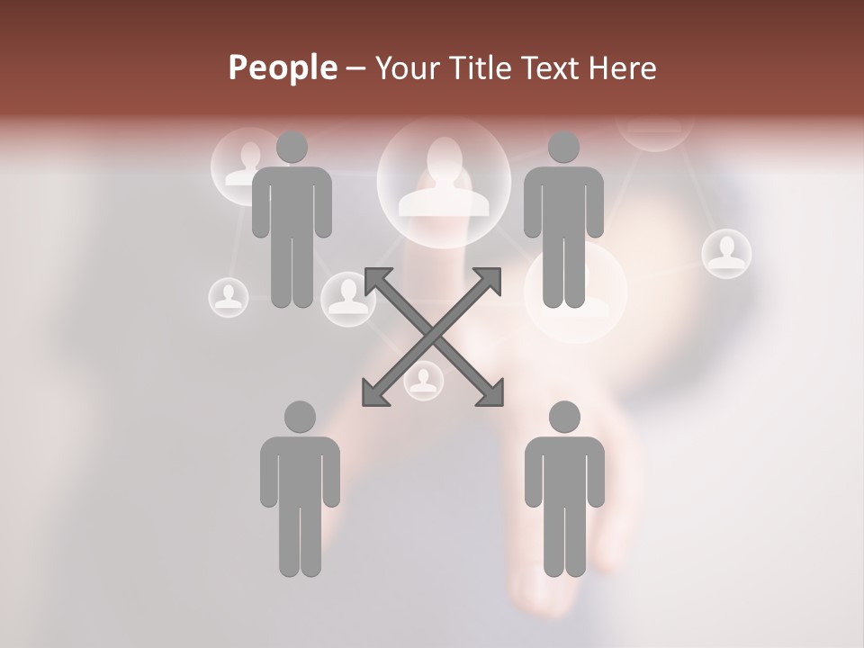 Community Touchscreen Icon PowerPoint Template