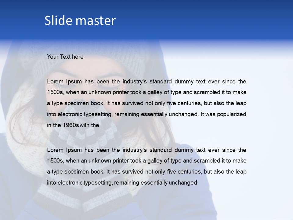 Woman Female Season PowerPoint Template